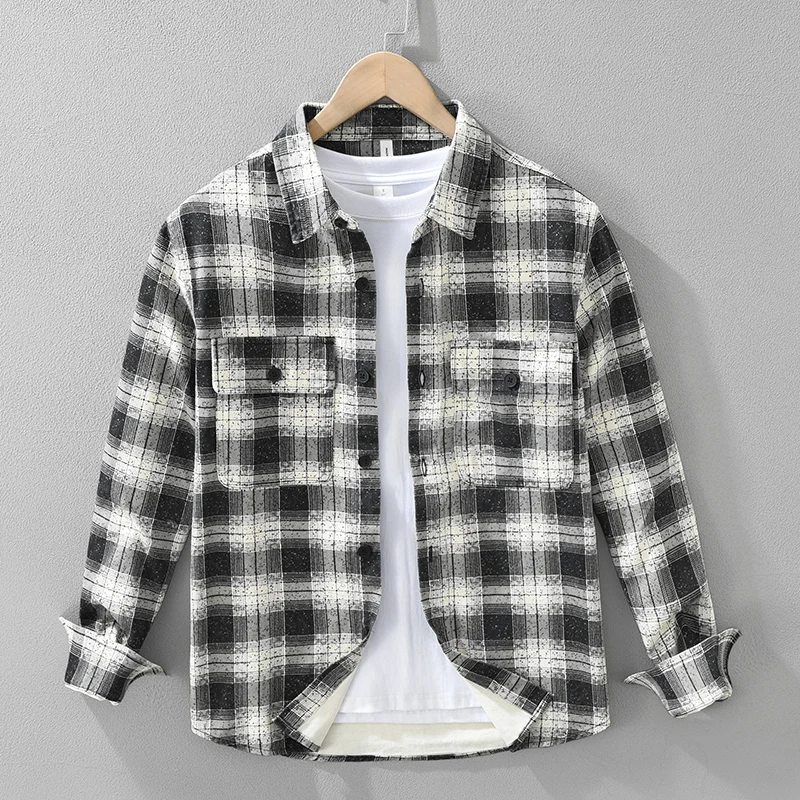 Plaid Long Sleeve Shirt for Men Oversize Loose Clothing 2025 Spring New Fashion Casual Office Loose Shirts
Plaid Long Sleeve Shirt for Men Oversize Loose Clothing 2025 Spring New Fashion Casual Office Loose Shirts