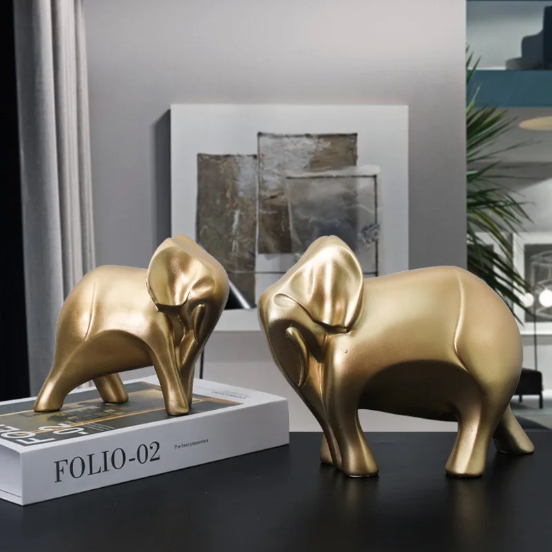 Gold Statues Elephant Home Decor Decorative Sculpture House Living Room Office Desk Hotel Decoration Ornaments Home Crafts
Gold Statues Elephant Home Decor Decorative Sculpture House Living Room Office Desk Hotel Decoration Ornaments Home Crafts