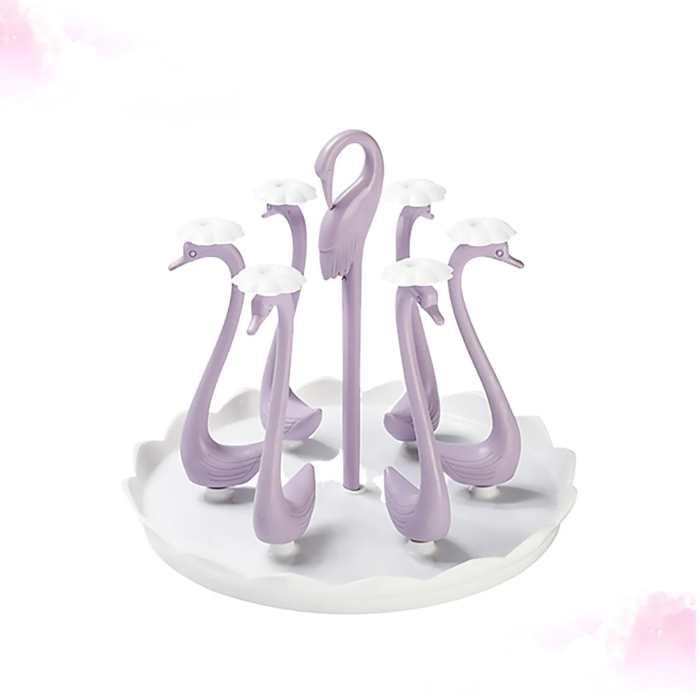 1pc Household Plastic Water Cup Storage Rack Round Shape Swan Pattern Cup Holder for Home 6 Pole(Violet)
1pc Household Plastic Water Cup Storage Rack Round Shape Swan Pattern Cup Holder for Home 6 Pole(Violet)