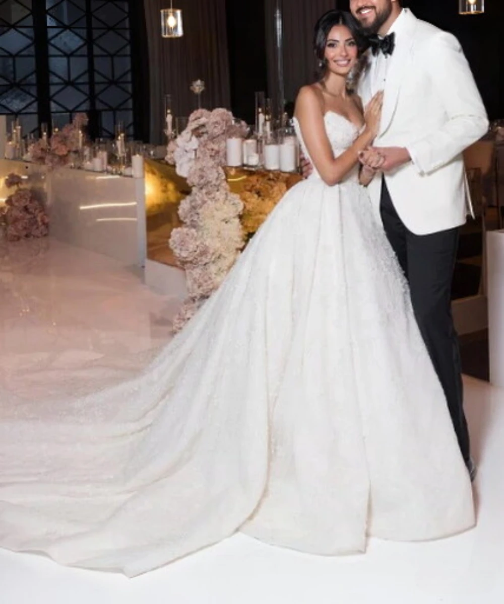 Customized Luxury Mermaid Wedding Dress Elegant Sexy Glamorous Sparkling Sheer Lace Appliques Bridal Gowns Vestidos De Novia
Customized Luxury Mermaid Wedding Dress Elegant Sexy Glamorous Sparkling Sheer Lace Appliques Bridal Gowns Vestidos De Novia