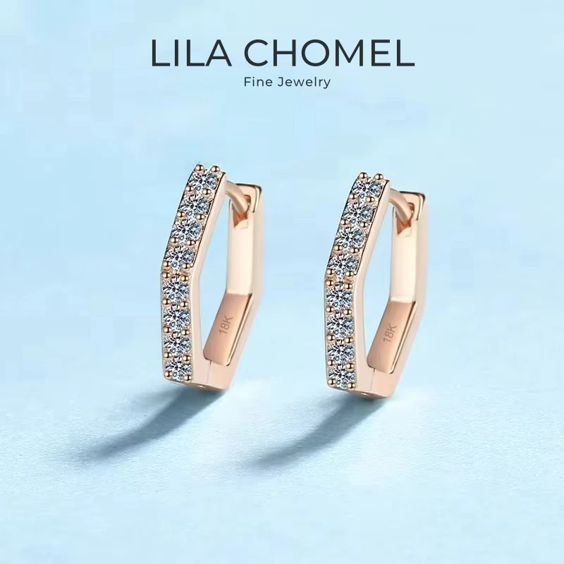 Girl Friend Birthday Gift 18K Rose Gold Women Wedding Earrings 0.4CT Moissanite Diamond Lover Valentine's Day Sister Present ins
Girl Friend Birthday Gift 18K Rose Gold Women Wedding Earrings 0.4CT Moissanite Diamond Lover Valentine's Day Sister Present ins