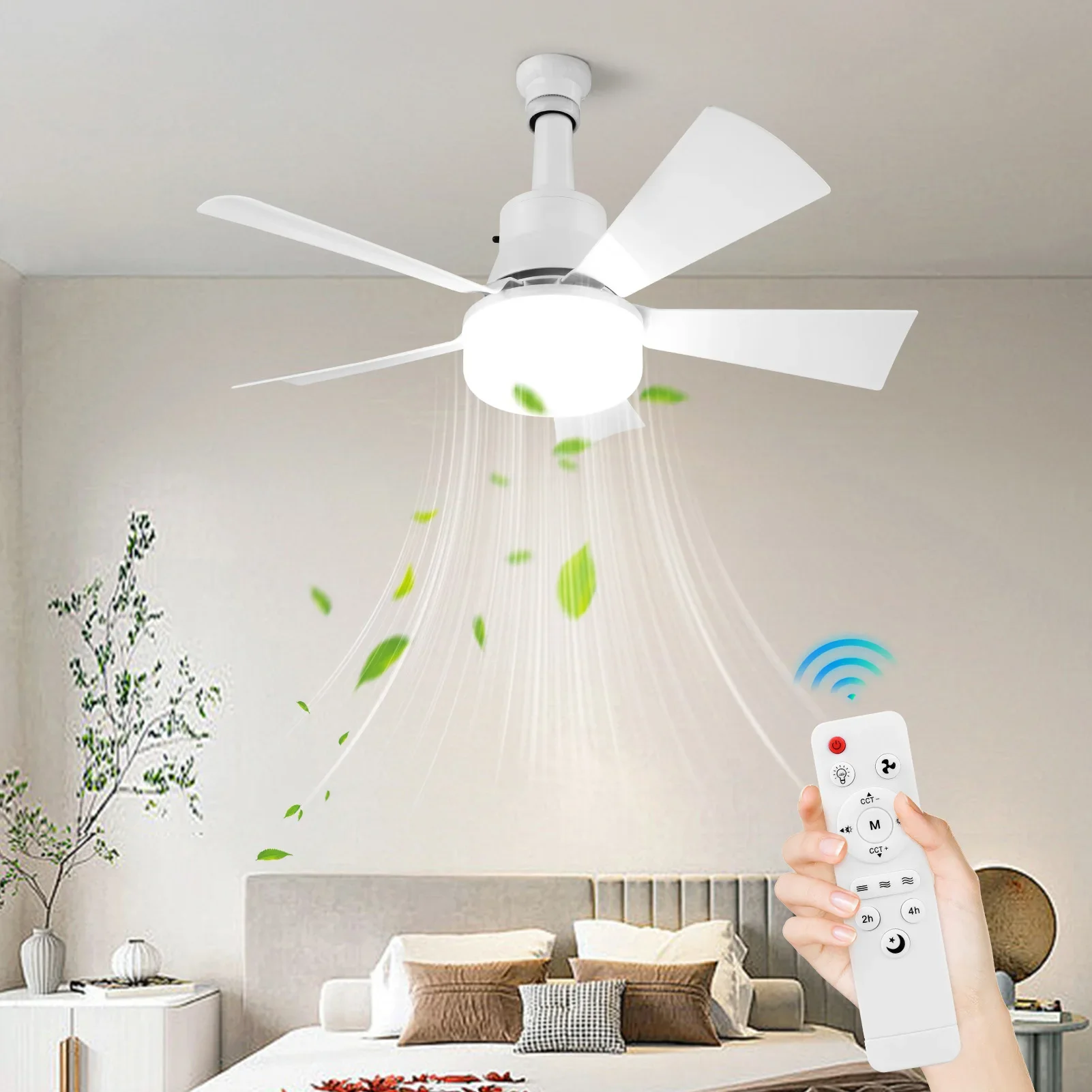 Ceiling Fan with Light Ceiling Fan Light Remote Control LED Light Fan 3 Light Colors Timing Wireless Fan for Living Room Bedroom
Ceiling Fan with Light Ceiling Fan Light Remote Control LED Light Fan 3 Light Colors Timing Wireless Fan for Living Room Bedroom