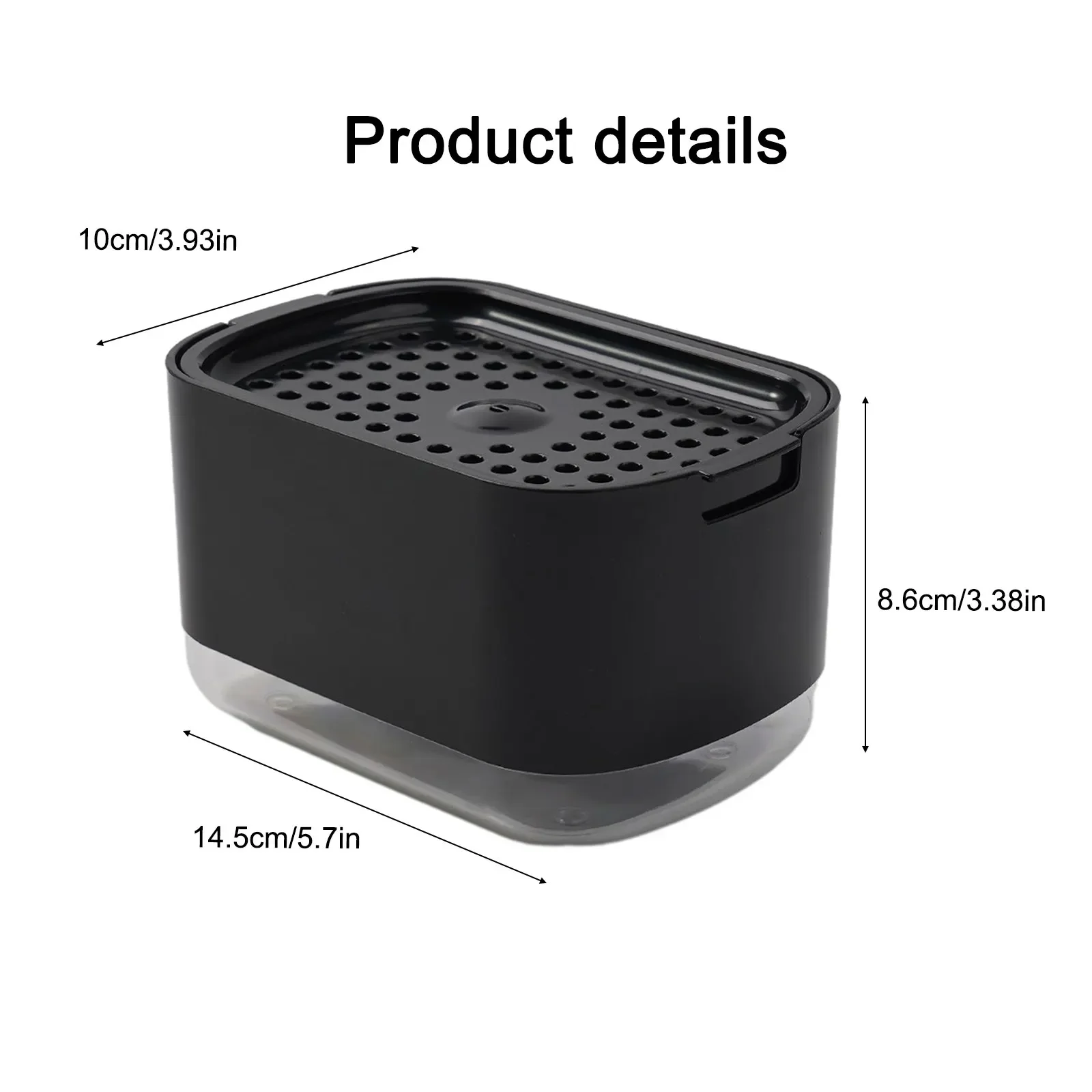 Soap Dispenser Box Press Dispenser Scrubbing Liquid Container Kitchen Bathroom Automatic Detergent Foam Box With Sponge Holder
Soap Dispenser Box Press Dispenser Scrubbing Liquid Container Kitchen Bathroom Automatic Detergent Foam Box With Sponge Holder