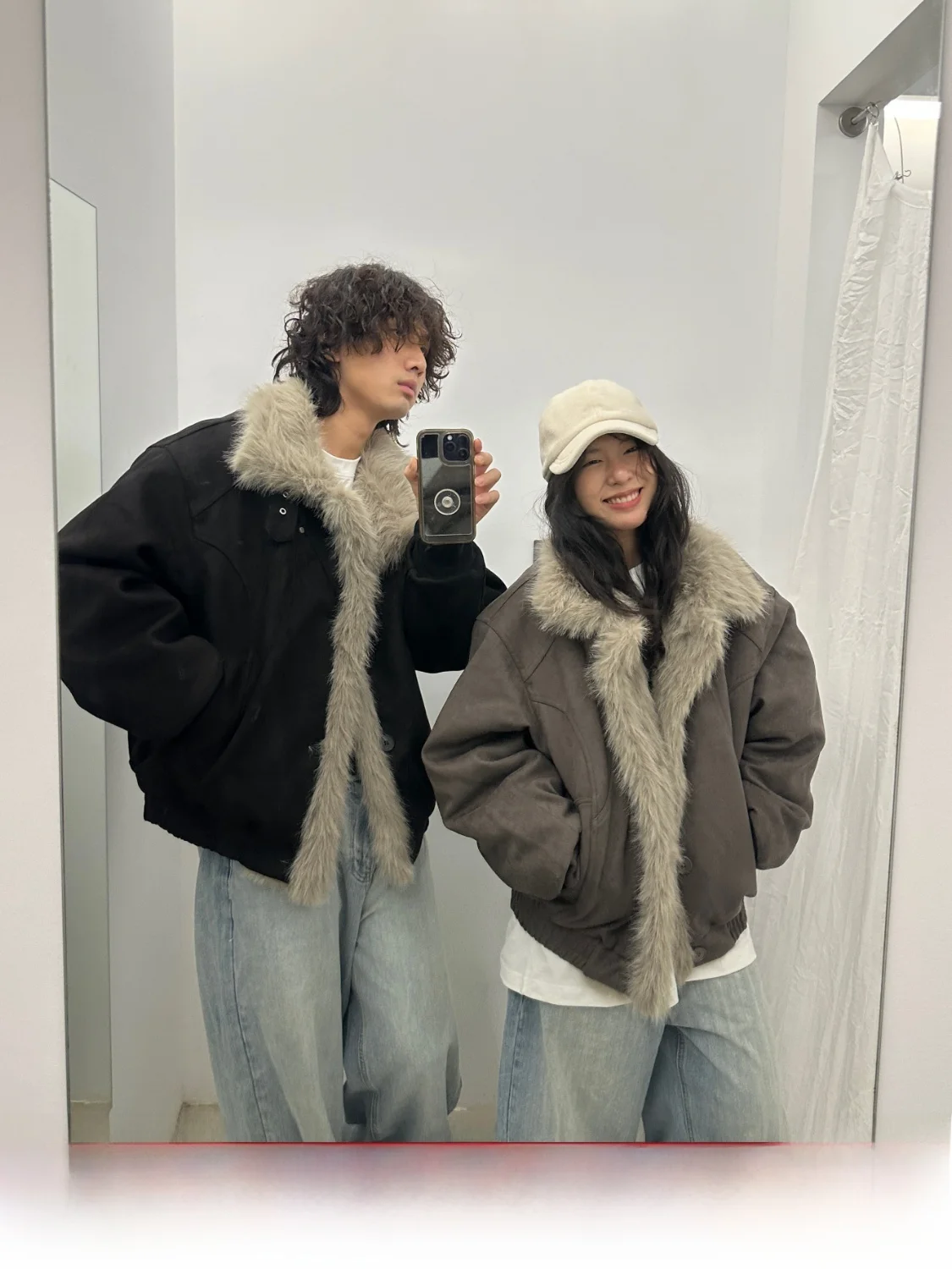 Lonad American Retro Suede Collar Fur Collar Cotton Jaet ex Long Sve Warmth Youth Faion Casual Single Button Closure
Lonad American Retro Suede Collar Fur Collar Cotton Jaet ex Long Sve Warmth Youth Faion Casual Single Button Closure