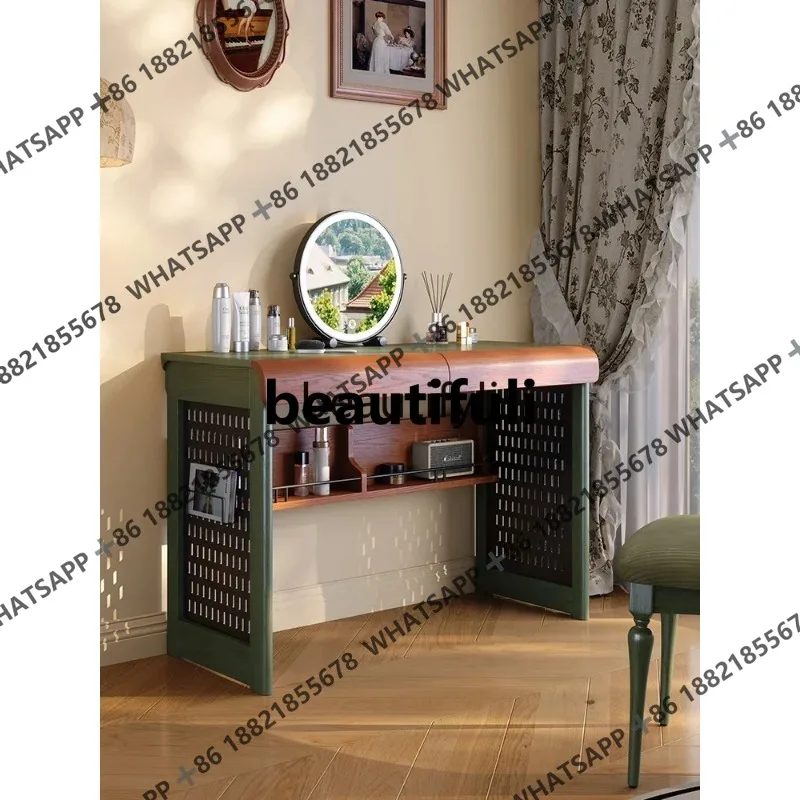 French retro small apartment bedroom real high-end American multi-functional simple dressing table
French retro small apartment bedroom real high-end American multi-functional simple dressing table