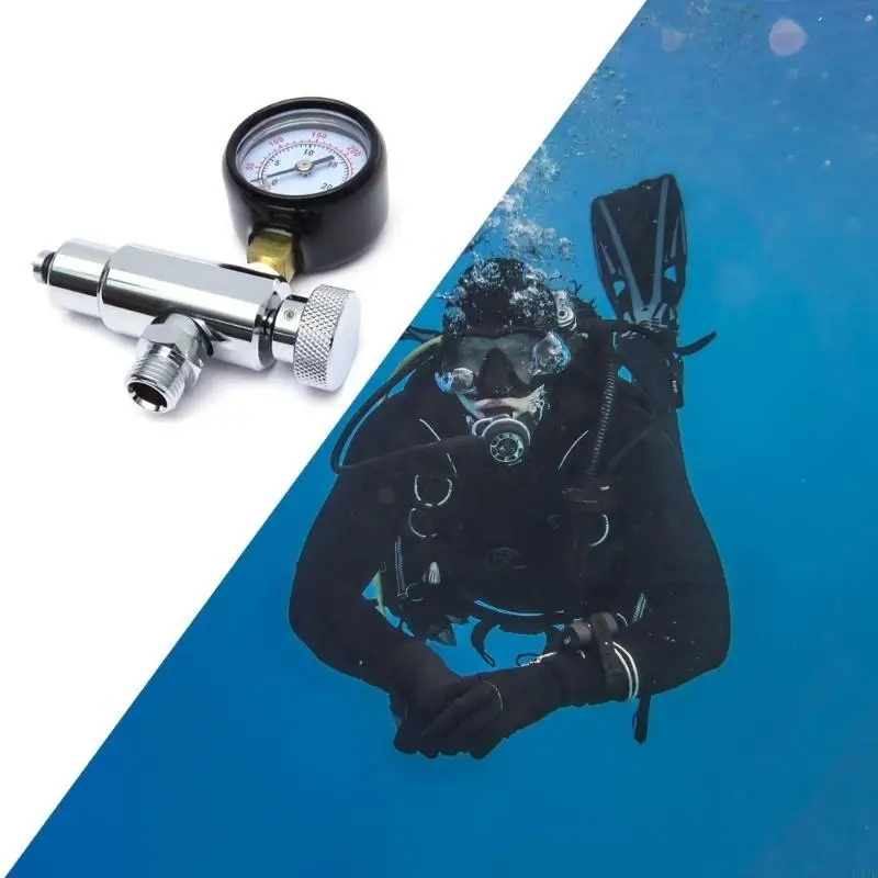 Scubas Diving Regulator Intermediate Pressure Checker Gauge Accurate Diving Pressure Test Tool for Regulator Maintenance
Scubas Diving Regulator Intermediate Pressure Checker Gauge Accurate Diving Pressure Test Tool for Regulator Maintenance