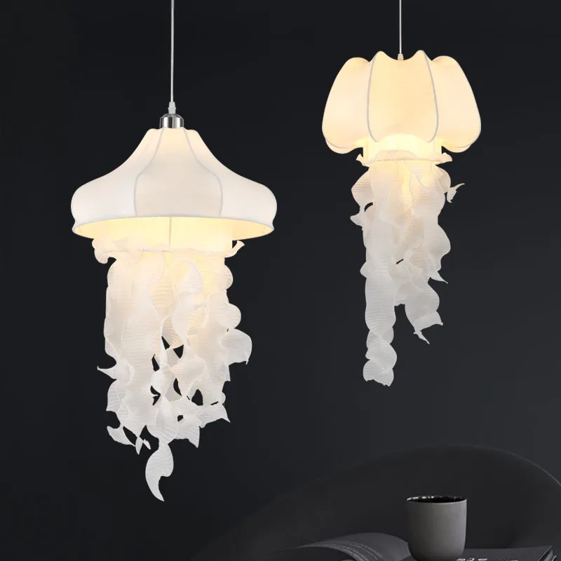 Nordic jellyfish pendant light creative fabric coffee shop bar counter clothing store silk pendant light
Nordic jellyfish pendant light creative fabric coffee shop bar counter clothing store silk pendant light