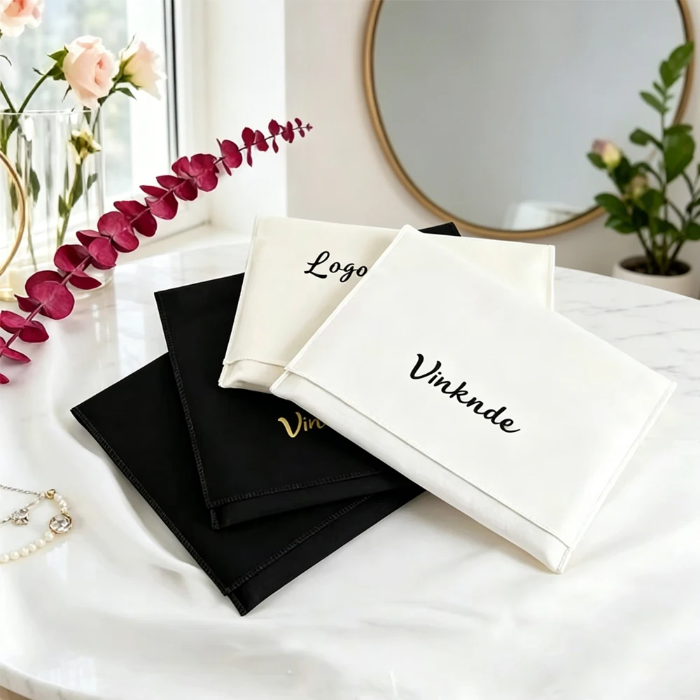 50/100Pcs Custom Logo Cotton Envelope Pouch for Jewelry Cosmetic Earrings Rings Wedding Gift Packaging Storage Dust Pouchesc
50/100Pcs Custom Logo Cotton Envelope Pouch for Jewelry Cosmetic Earrings Rings Wedding Gift Packaging Storage Dust Pouchesc