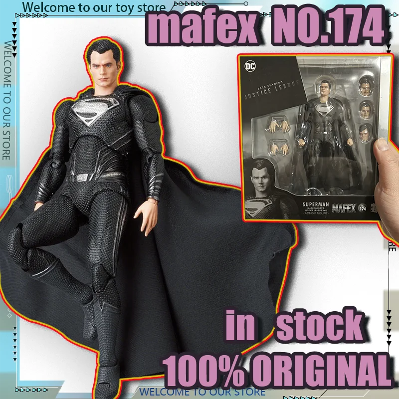 In Stock Medicom Toy MAFEX No.174 Superman Zack Snyder's Justice League Ver. Action FigureBlack Suit DC Comics Models Toys Gift
In Stock Medicom Toy MAFEX No.174 Superman Zack Snyder's Justice League Ver. Action FigureBlack Suit DC Comics Models Toys Gift
