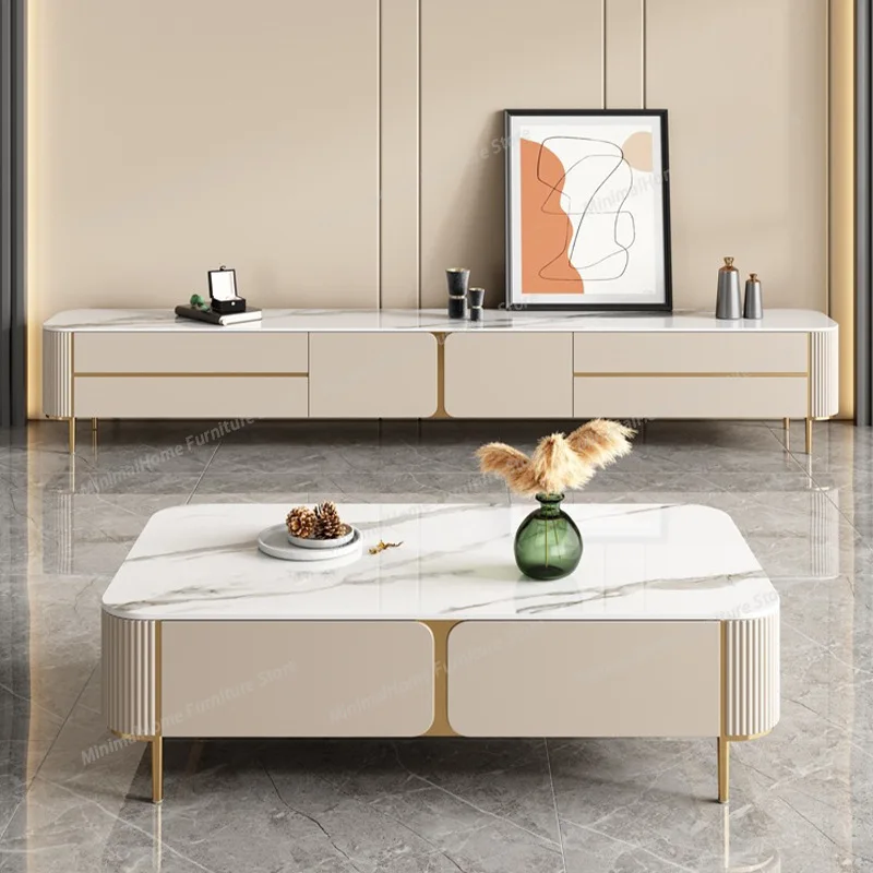 Light luxury rock slab coffee table TV cabinet combination living room paint stainless steel coffee table TV cabinet
Light luxury rock slab coffee table TV cabinet combination living room paint stainless steel coffee table TV cabinet