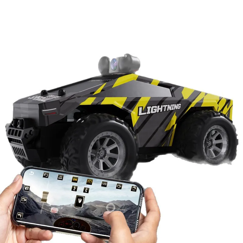 New model equipped with aerial photography 2.4GHz WiFi remote control off-road climbing pickup truck 1:28 high-speed drift toy
New model equipped with aerial photography 2.4GHz WiFi remote control off-road climbing pickup truck 1:28 high-speed drift toy
