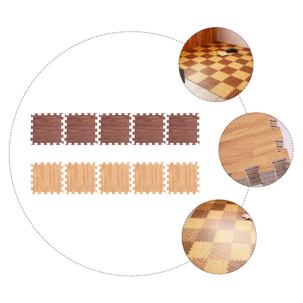 Набор из 10 ковриков EVA с текстурой дерева, соединяющиеся в паз-паз, противоскользящие, для упражнений, для спортзала, игровой комнаты, детской, для ползания малышей, утолщенные, мягкие
Набор из 10 ковриков EVA с текстурой дерева, соединяющиеся в паз-паз, противоскользящие, для упражнений, для спортзала, игровой комнаты, детской, для ползания малышей, утолщенные, мягкие