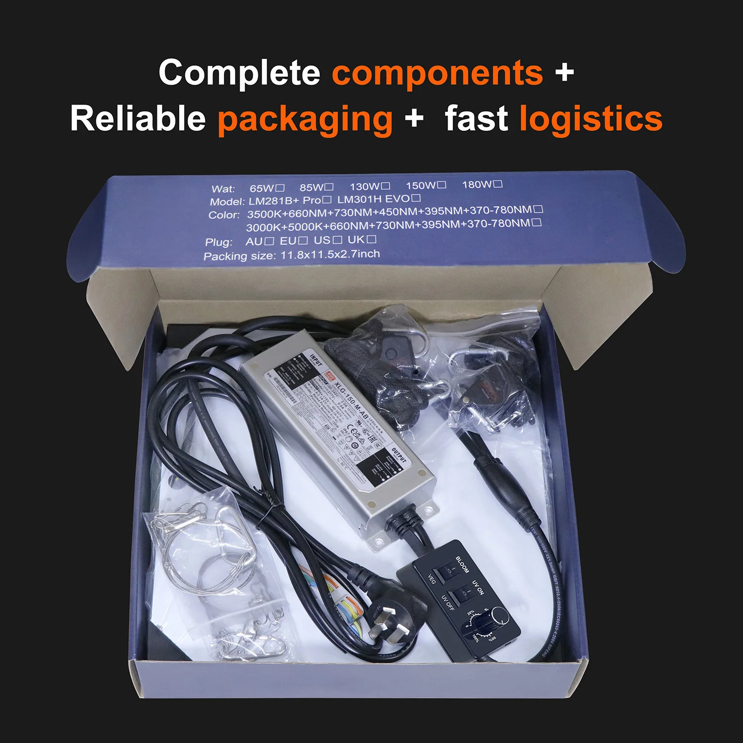 LM301H EVO 150W Quantum LED Grow Light Board Full Spectrum IR UV Lamp Hydroponics Plants Phytolamp with MeanWell Driver for Sale
LM301H EVO 150W Quantum LED Grow Light Board Full Spectrum IR UV Lamp Hydroponics Plants Phytolamp with MeanWell Driver for Sale