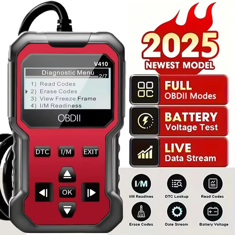 Car OBDII Diagnostic Scanner Code Reader Engine Fault Code Reader Scanner Can Diagnose Scan Tool For All OBD II Protocol Cars
Car OBDII Diagnostic Scanner Code Reader Engine Fault Code Reader Scanner Can Diagnose Scan Tool For All OBD II Protocol Cars