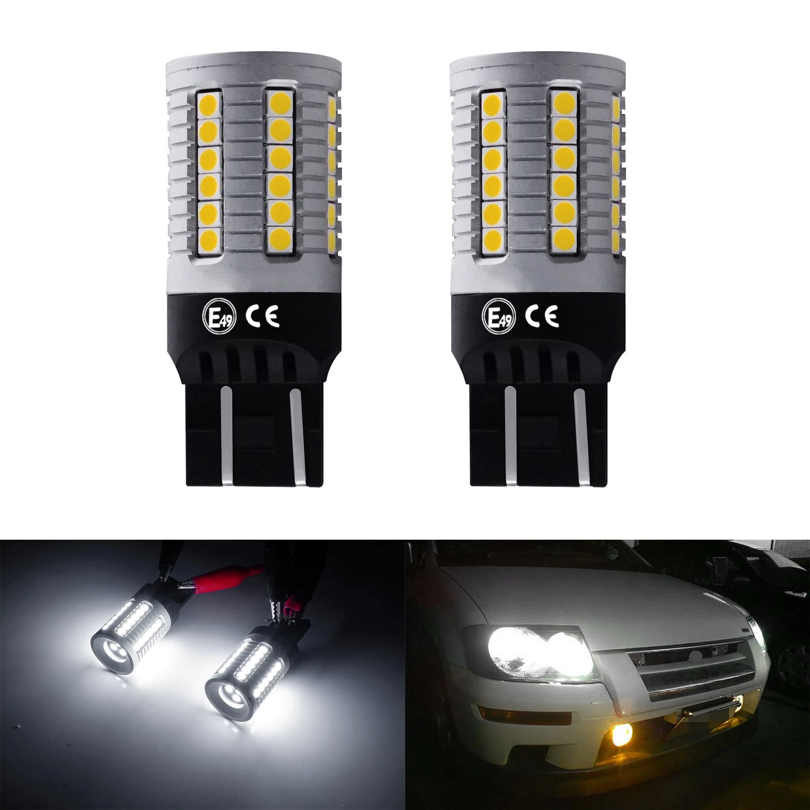 2X582 7440 T20 W21W Светодиодные боковые лампы Canbus DRL, белые, подходят для Fiat 500 595 695
2X582 7440 T20 W21W Светодиодные боковые лампы Canbus DRL, белые, подходят для Fiat 500 595 695