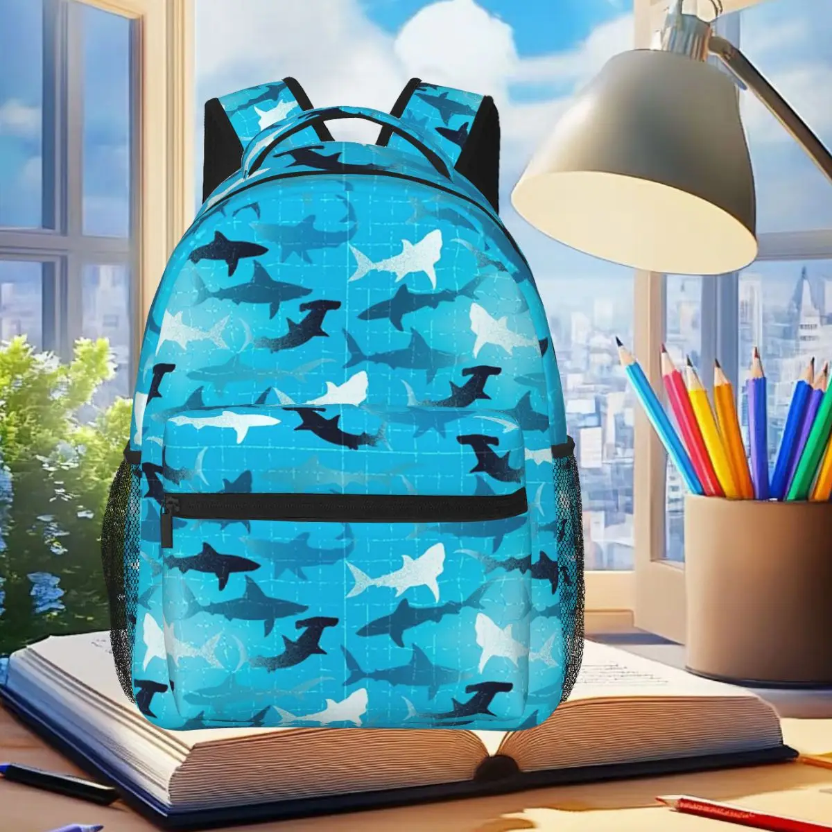 Shark Ocean Underwater Creatures Backpack Student Boys Girls BookBag Children School Bag Computer Shoulder Bags for Men Women
Shark Ocean Underwater Creatures Backpack Student Boys Girls BookBag Children School Bag Computer Shoulder Bags for Men Women