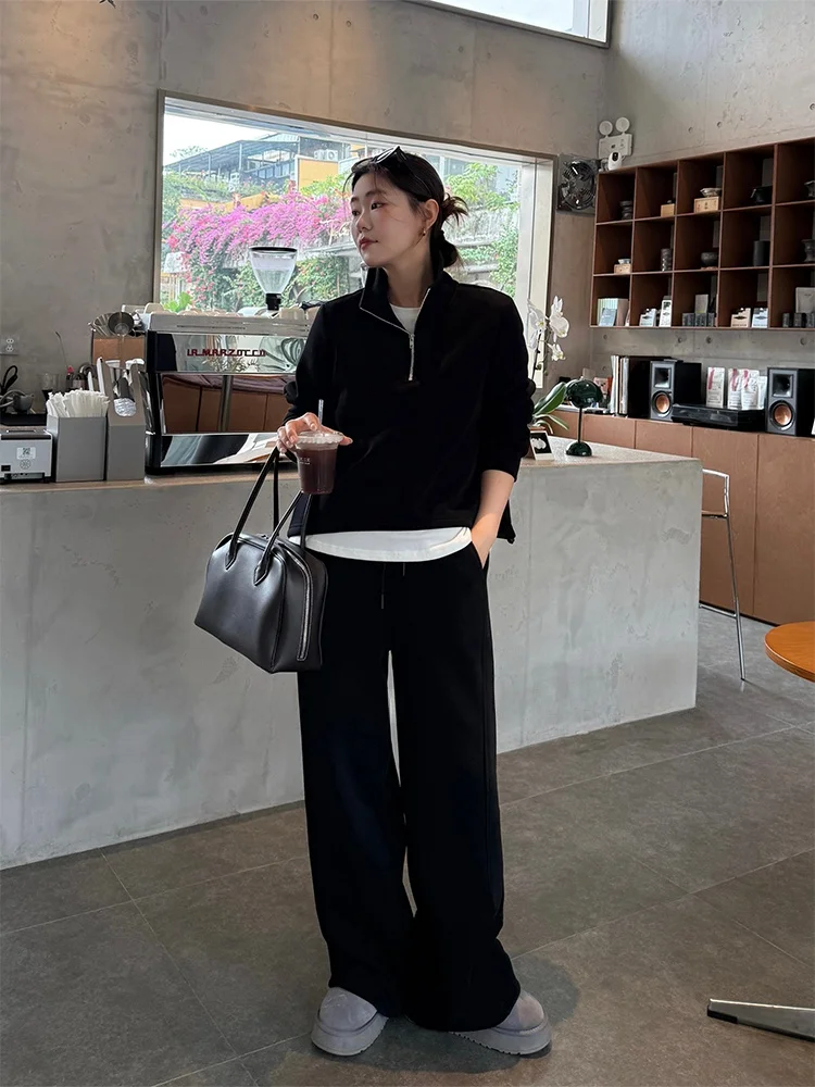 plus Size Women's Fce Lined Hoodie And Pants Set Zip up Stand Collar Casual Wear Winter Collection Comfortable Fit Two Pie...
plus Size Women's Fce Lined Hoodie And Pants Set Zip up Stand Collar Casual Wear Winter Collection Comfortable Fit Two Pie...