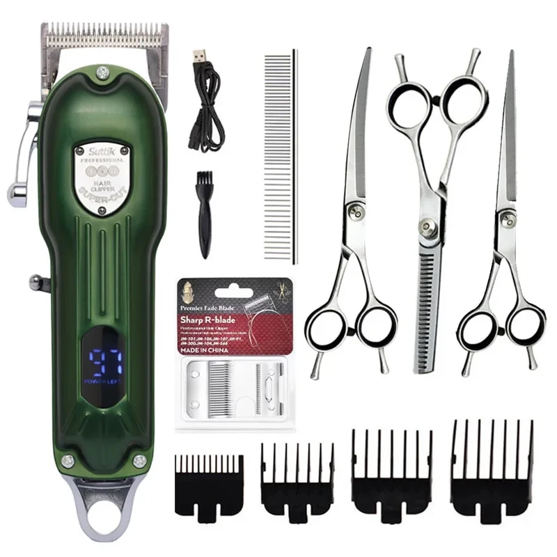 Professional All Metal Dog Hair Clipper Rechargeable Pet Trimmer Low Noise Cat Shaver Grooming Kit
Professional All Metal Dog Hair Clipper Rechargeable Pet Trimmer Low Noise Cat Shaver Grooming Kit