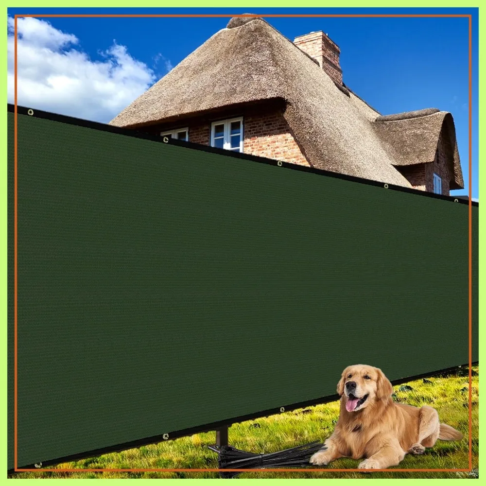 6x50 Ft Heavy Duty Privacy Screen Fence Mesh 170 GSM for Garden Wall Backyard, Green
6x50 Ft Heavy Duty Privacy Screen Fence Mesh 170 GSM for Garden Wall Backyard, Green