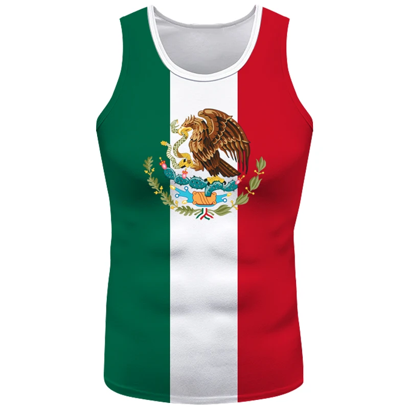 The United States Of Mexico Vest Logo Free Custom Mex Tank Top Nation Flag Mx Spanish Mexican Print Photo Sleeveless T-Shirt
The United States Of Mexico Vest Logo Free Custom Mex Tank Top Nation Flag Mx Spanish Mexican Print Photo Sleeveless T-Shirt