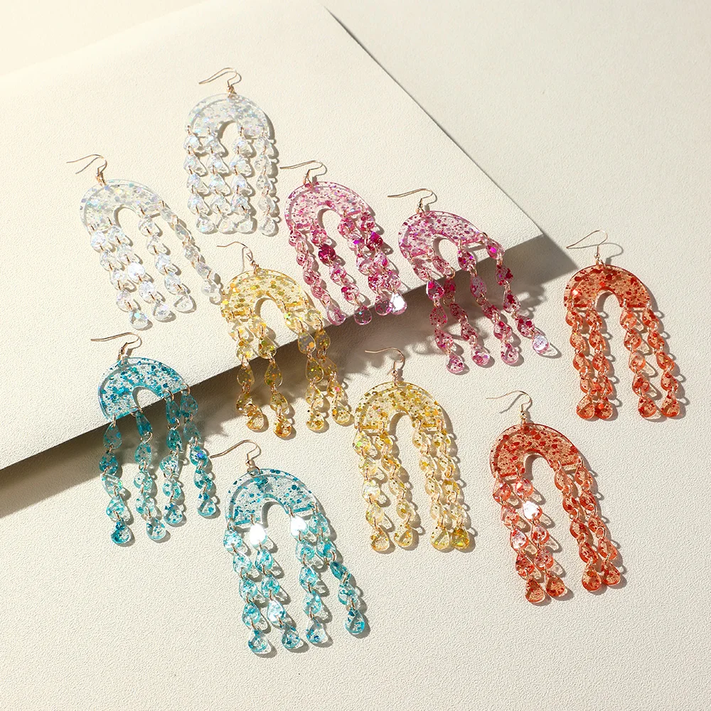 Trendy Bohemian Big Colorful Resin Tassel Earrings for Women Long Korean Fashion Drop Earring Grils Travel Party Jewelry Gifts
Trendy Bohemian Big Colorful Resin Tassel Earrings for Women Long Korean Fashion Drop Earring Grils Travel Party Jewelry Gifts
