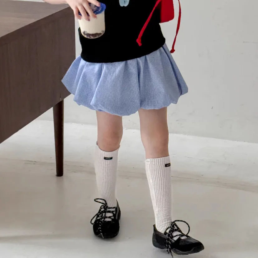 Children Skirt 2025 Summer New Girls Korean High Waist Flower Bud Half Skirt Girls Blue Checkered Sweet Short Skirt
Children Skirt 2025 Summer New Girls Korean High Waist Flower Bud Half Skirt Girls Blue Checkered Sweet Short Skirt