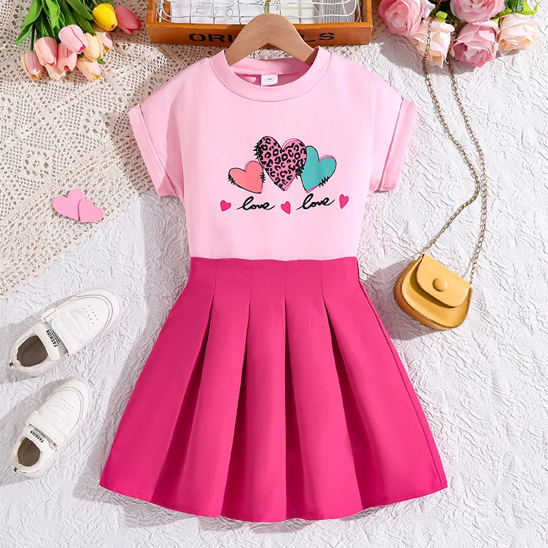 2025 Summer Child Clothes Sets Sleeveless O Neck Print Heart Rose Red Skirts 2 Piece Sets Girls Clothes Sets 8-12T
2025 Summer Child Clothes Sets Sleeveless O Neck Print Heart Rose Red Skirts 2 Piece Sets Girls Clothes Sets 8-12T