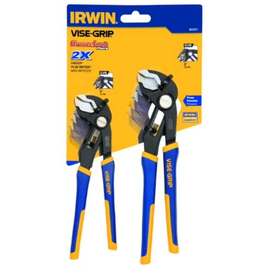 VISE-GRIP Pliers Set, V-Jaw, 2 Pieces 1802531,Blue
VISE-GRIP Pliers Set, V-Jaw, 2 Pieces 1802531,Blue