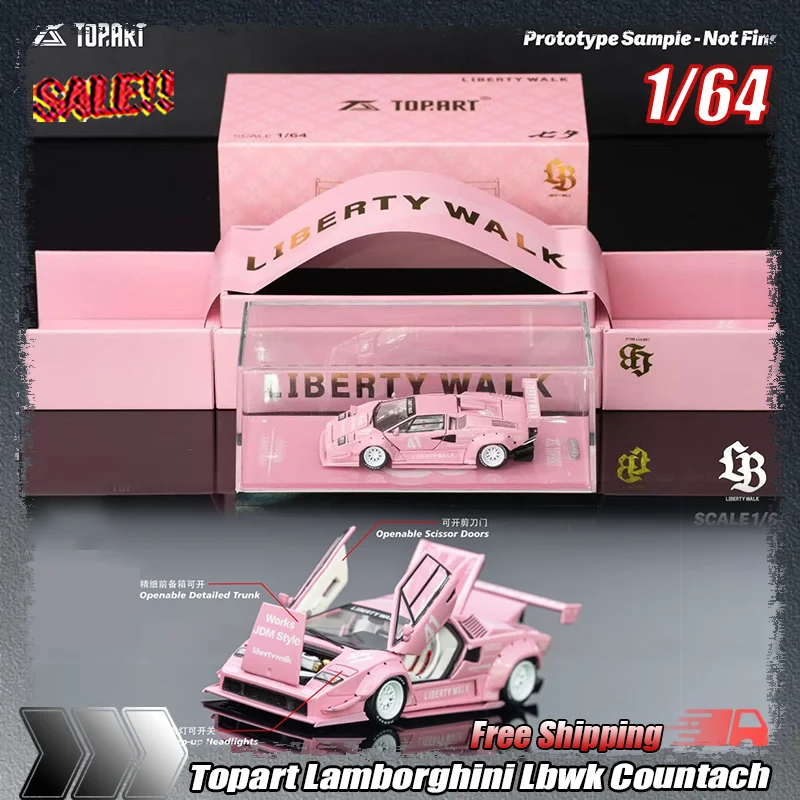 Коллекционная модель Topart 1:64 Lamborghini LBWK Countach, розовая, с полностью открывающимися элементами, Liberty Walk Widebody, для взрослых коллекционеров
Коллекционная модель Topart 1:64 Lamborghini LBWK Countach, розовая, с полностью открывающимися элементами, Liberty Walk Widebody, для взрослых коллекционеров