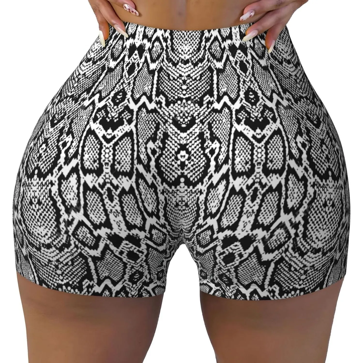 Черно-белые женские шорты для тренировок со змеиным принтом, эластичные спортивные шорты для спортзала, летние бесшовные шорты для йоги с высокой талией
Черно-белые женские шорты для тренировок со змеиным принтом, эластичные спортивные шорты для спортзала, летние бесшовные шорты для йоги с высокой талией