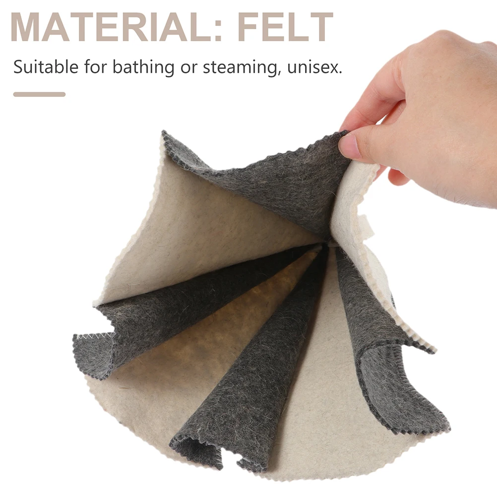 3pcs Felt Sauna Hats Supple Breathable Caps For Bathing Steam Rooms Lightweight Portable Reusable Sauna Accessories For Women
3pcs Felt Sauna Hats Supple Breathable Caps For Bathing Steam Rooms Lightweight Portable Reusable Sauna Accessories For Women