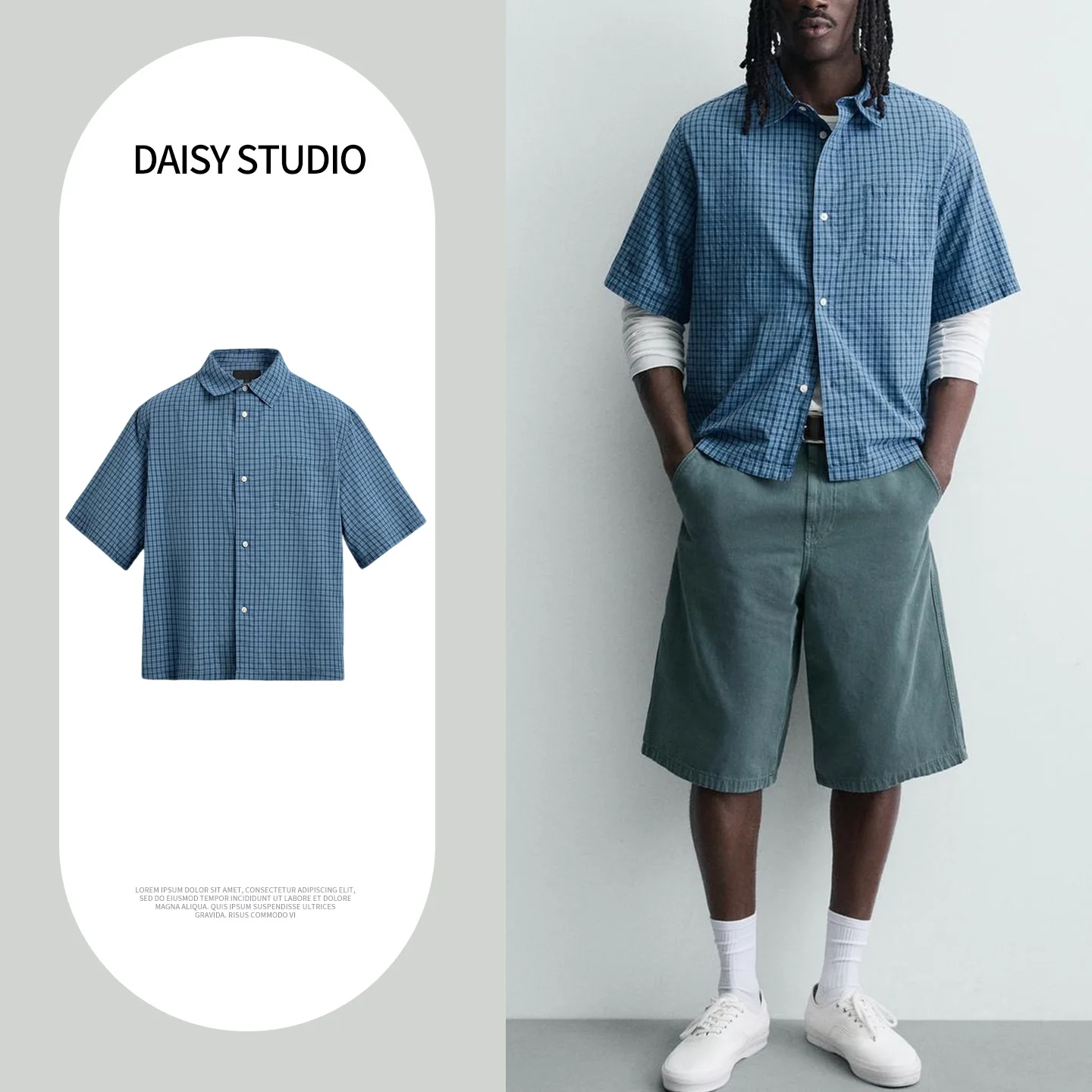 New Summer Men's Casual Style Plaid Shirt Single Button Short Sleeve Turn-down Collar Breathable Polyester Fiber Skin-friendly
New Summer Men's Casual Style Plaid Shirt Single Button Short Sleeve Turn-down Collar Breathable Polyester Fiber Skin-friendly