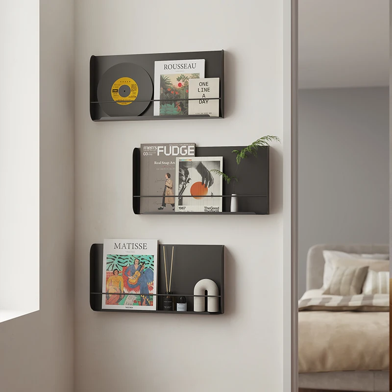 Скандинавские железные плавающие полки для гостиной, металлическая стойка для журналов, настенная стойка для хранения книг, современный домашний декор
Скандинавские железные плавающие полки для гостиной, металлическая стойка для журналов, настенная стойка для хранения книг, современный домашний декор