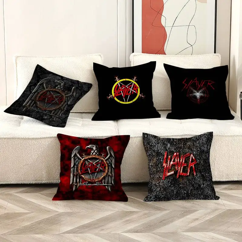 S-Slayer Heavy Metal Band Pillow Cover For Bedroom Room And Living Room Sofa Decorative Cushion Cover
S-Slayer Heavy Metal Band Pillow Cover For Bedroom Room And Living Room Sofa Decorative Cushion Cover
