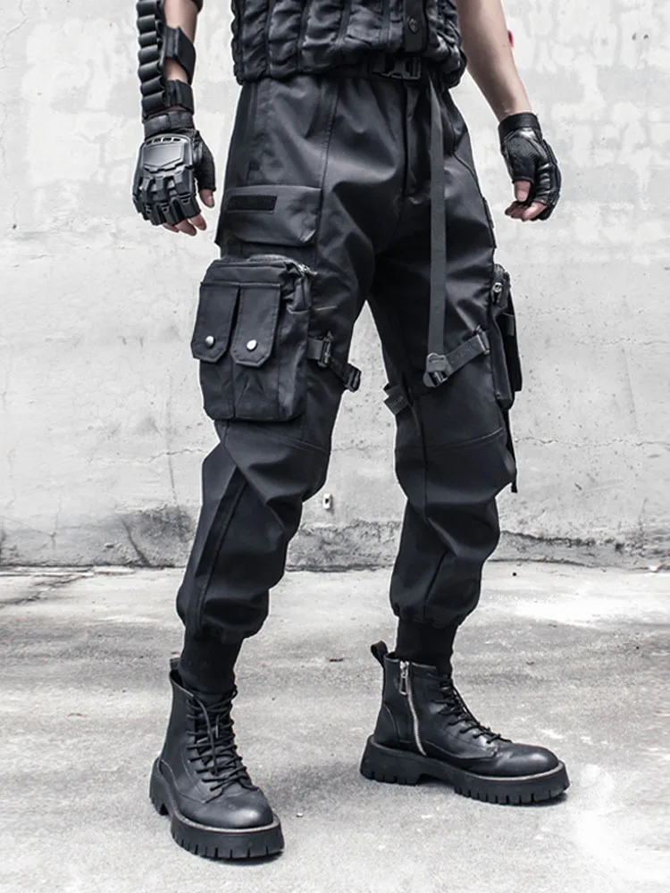 High Street Design Multi-Pocket Cargo Pants Men's Techwear Style Punk Loose Casual Jogger Trousers
High Street Design Multi-Pocket Cargo Pants Men's Techwear Style Punk Loose Casual Jogger Trousers