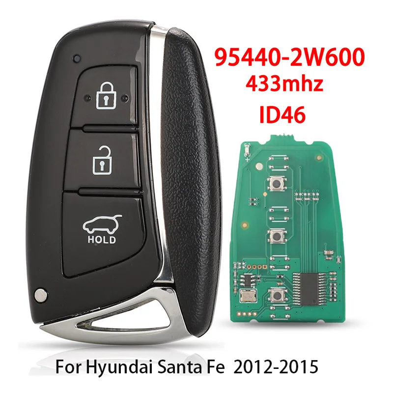 Jingyuqin умный дистанционный ключ от автомобиля для Hyundai Santa Fe 2012 2015, электронный чип 433 МГц ID46, вход без ключа 95440-2W600
Jingyuqin умный дистанционный ключ от автомобиля для Hyundai Santa Fe 2012 2015, электронный чип 433 МГц ID46, вход без ключа 95440-2W600