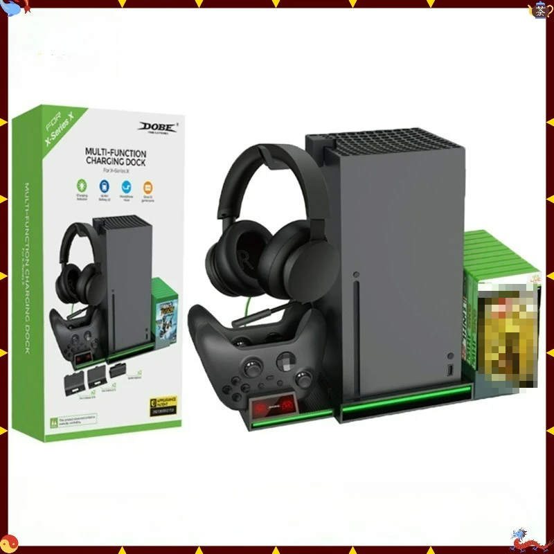 Console Charging Dock for Xbox Series S X ONE XSS XSX Smart Temperature Control Dock Overhead Cooling Fan with RGB Light Stand
Console Charging Dock for Xbox Series S X ONE XSS XSX Smart Temperature Control Dock Overhead Cooling Fan with RGB Light Stand