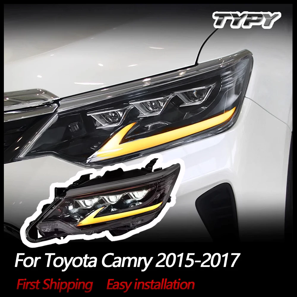 TYPY Car Headlights For Toyota Camry 2015-2017 LED Car Lamps Daytime Running Lights Dynamic Turn Signals Car Accessories
TYPY Car Headlights For Toyota Camry 2015-2017 LED Car Lamps Daytime Running Lights Dynamic Turn Signals Car Accessories