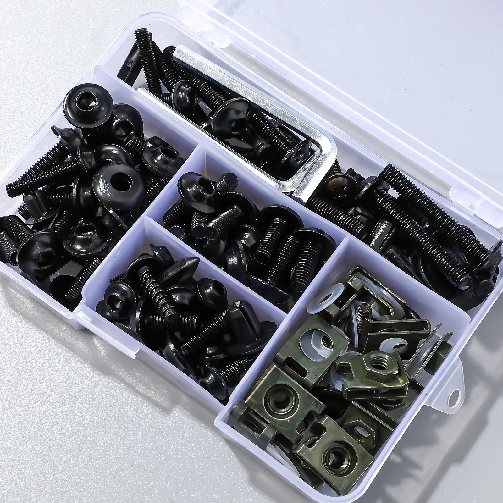 149 pcs Motorcycle Accessories Stainless Steel Windshield Bolts Nuts Kit Fairing Screws Fasteners Modification for Universal
149 pcs Motorcycle Accessories Stainless Steel Windshield Bolts Nuts Kit Fairing Screws Fasteners Modification for Universal