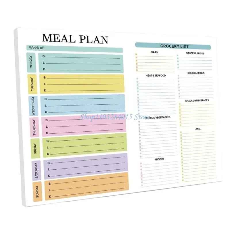 R6FF Weekly Meal Planner Fridge Meal Planning Journal for Daily Scheduling
R6FF Weekly Meal Planner Fridge Meal Planning Journal for Daily Scheduling