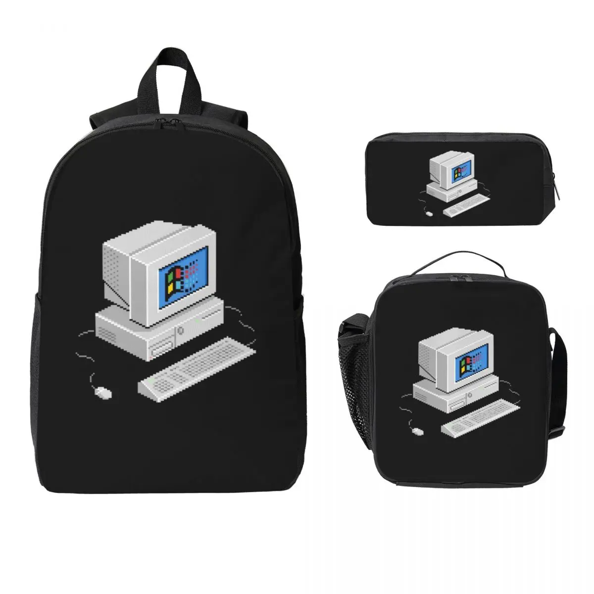 Windows Vaporwave Backpack Student Boys Girls BookBag School Bag Computer Shoulder Bags 3ps Insulated Lunch Bag Pencil Case
Windows Vaporwave Backpack Student Boys Girls BookBag School Bag Computer Shoulder Bags 3ps Insulated Lunch Bag Pencil Case