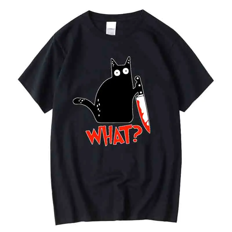 Funny Knife Cat Cartoon Printed T-Shirt Men Fashion Casual Short Sleeves Loose Oversized Cotton Tshirt Summer Breathable Tees
Funny Knife Cat Cartoon Printed T-Shirt Men Fashion Casual Short Sleeves Loose Oversized Cotton Tshirt Summer Breathable Tees