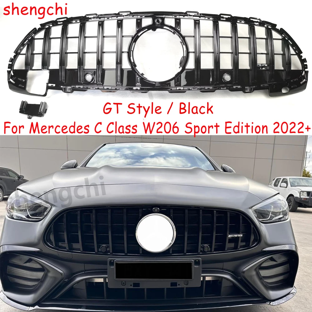 W206 GT Style Черная решетка переднего бампера для Mercedes Benz C Class W206 Sport Edition C180 C200 C220d C300 Grill 2022 +, не подходит для C63
W206 GT Style Черная решетка переднего бампера для Mercedes Benz C Class W206 Sport Edition C180 C200 C220d C300 Grill 2022 +, не подходит для C63
