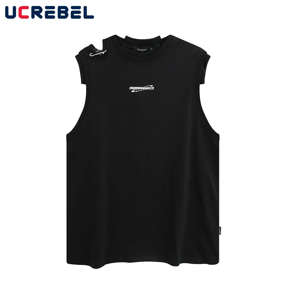 Hollow Out Tank Top Mens Summer Letter Print Crew Neck Loose Irregular Sleeveless Cotton Top Men
Hollow Out Tank Top Mens Summer Letter Print Crew Neck Loose Irregular Sleeveless Cotton Top Men