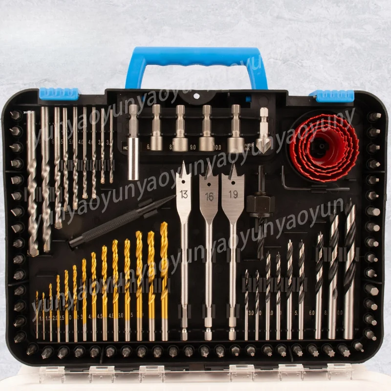 100 Pieces Multi-function Set Impact Driver Bits & Screwdriver Bits Set for Drilling Metal Wood Masonry and Plastic Cement
100 Pieces Multi-function Set Impact Driver Bits & Screwdriver Bits Set for Drilling Metal Wood Masonry and Plastic Cement