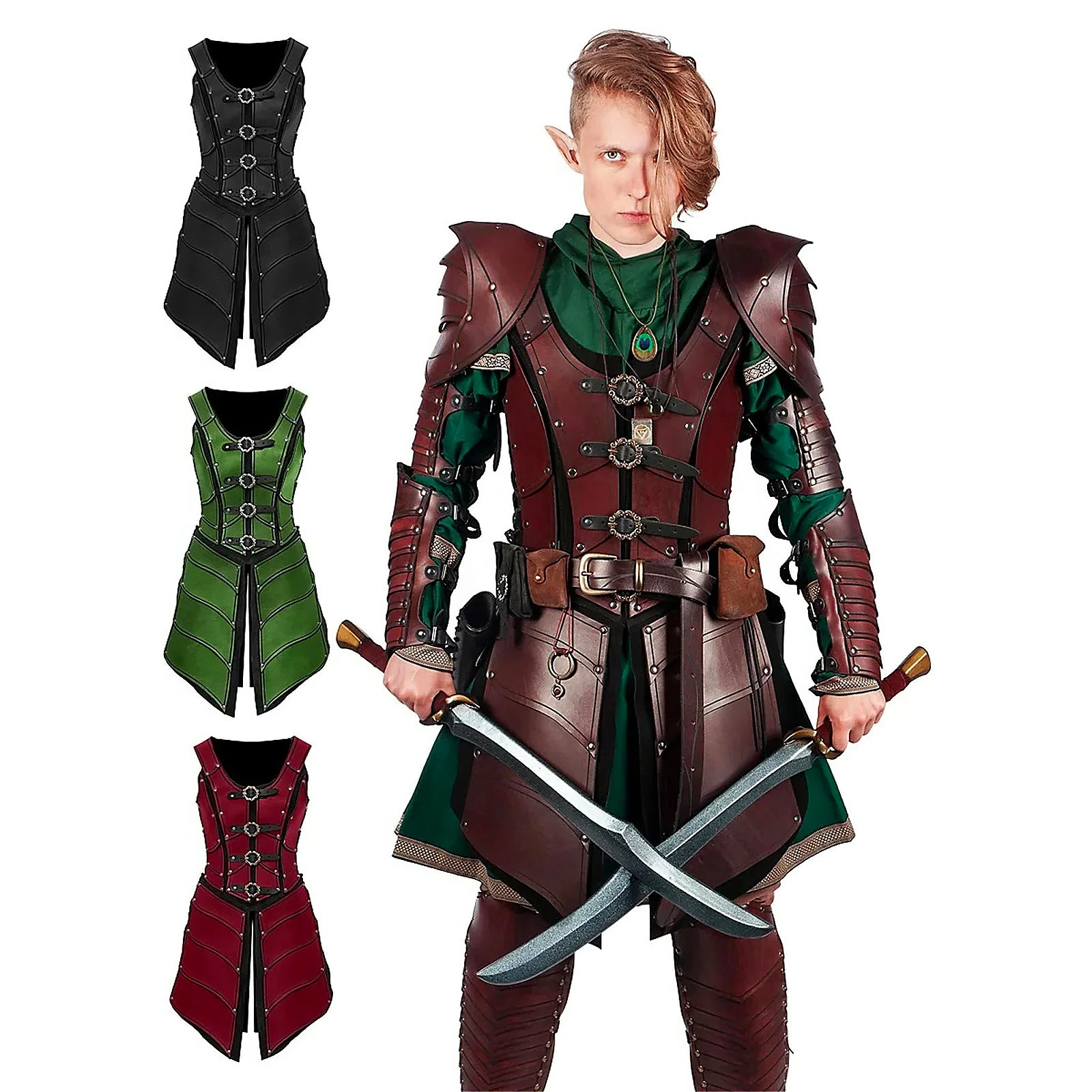 Vintage Medieval Renaissance Viking Leather Gothic Vest Armor Elf Archer Knight Warrior Retro Cosplay Costume Halloween Outfit
Vintage Medieval Renaissance Viking Leather Gothic Vest Armor Elf Archer Knight Warrior Retro Cosplay Costume Halloween Outfit