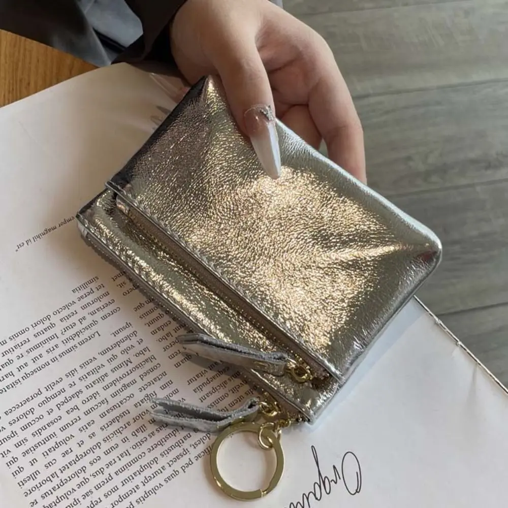 Retro Genuine Leather Silver Wallet Solid Color Korean Style Zipper Coin Purse Clutch Mini Small Item Bag Men
Retro Genuine Leather Silver Wallet Solid Color Korean Style Zipper Coin Purse Clutch Mini Small Item Bag Men