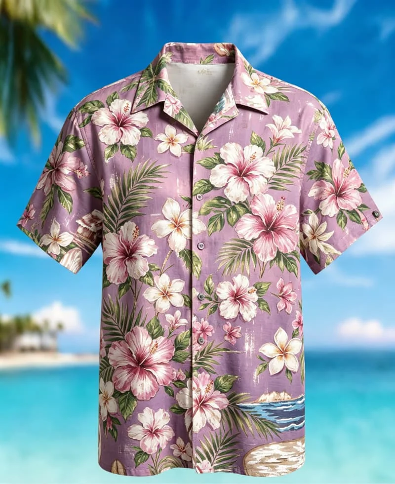 Men's Classic Hawaiian Vacation Style Shirt, Suitable for Summer Vacation, Beach Parties, Daily Dressing, and Music Festivals
Men's Classic Hawaiian Vacation Style Shirt, Suitable for Summer Vacation, Beach Parties, Daily Dressing, and Music Festivals