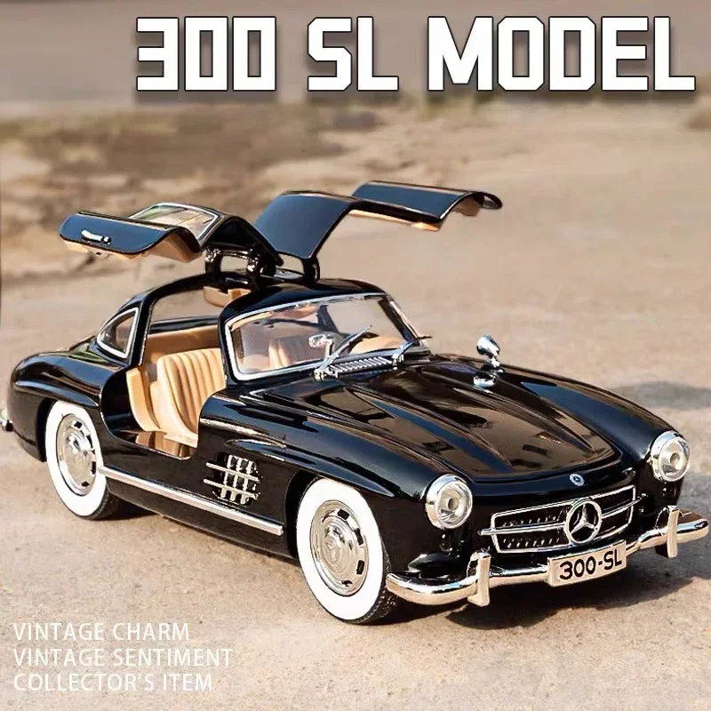 1:24 Scale Car Model Mercedes Benz 300SL Alloy Car Model Classic Vintage Diecast Metal Sound Light Collecties Childrens Toy Gift
1:24 Scale Car Model Mercedes Benz 300SL Alloy Car Model Classic Vintage Diecast Metal Sound Light Collecties Childrens Toy Gift