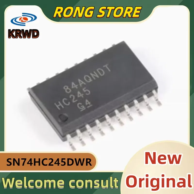 5 шт. HC245 новый и оригинальный чип IC SN74HC245DWR 74HC245D SOIC-20 чип приемопередатчика восьмиканальной шины с тремя состояниями
5 шт. HC245 новый и оригинальный чип IC SN74HC245DWR 74HC245D SOIC-20 чип приемопередатчика восьмиканальной шины с тремя состояниями